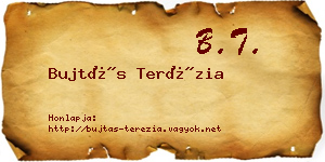 Bujtás Terézia névjegykártya
