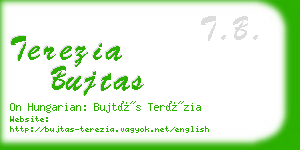 terezia bujtas business card